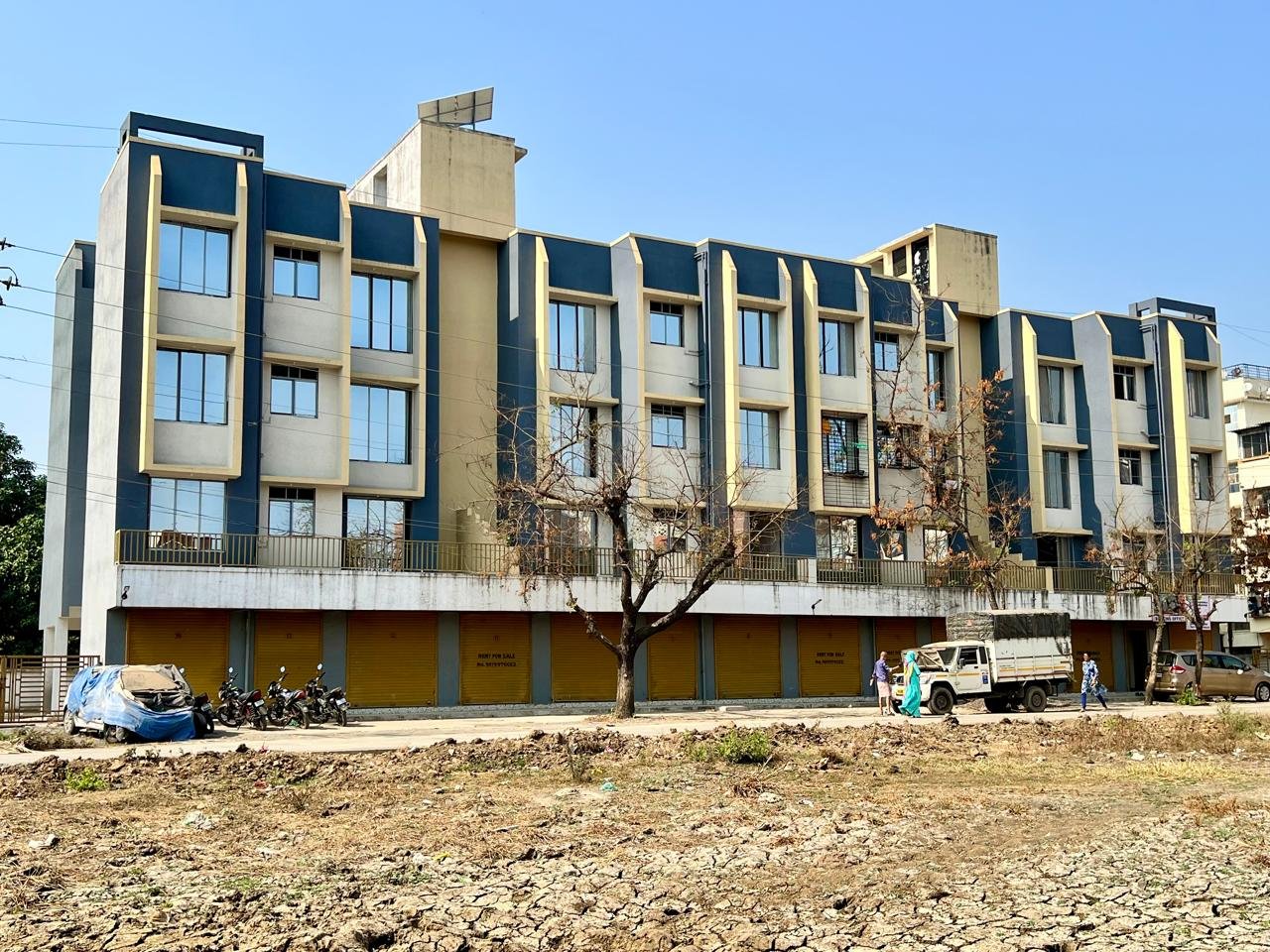 Completed Aadharshila Group residential and commercial building